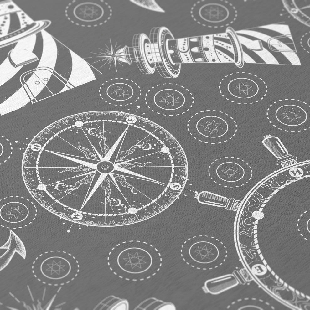 Indoor/Outdoor Harbor HA9 Grey Machine Washable 8' x 8' Round Rug