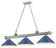 Zlite 2306-3BN-MNB 3-Light Billiard, Navy Blue