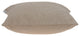 20" X 7" X 20" Elegant Transitional Tan Pillow Cover With Poly Insert