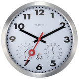 Clematis, 14- Inch Outdoor Weather Station Wall Clock