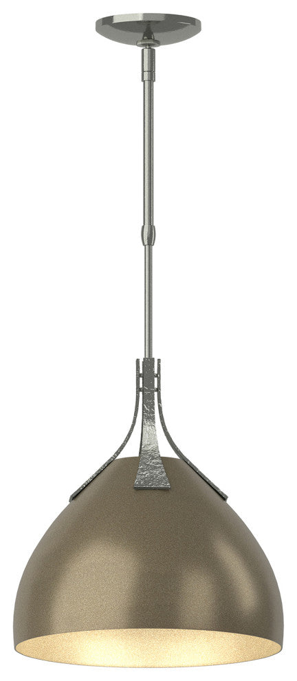Summit Pendant, Sterling Finish, Soft Gold Accents, Standard Overall Height
