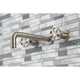 KS8028RX Two-Handle Wall Mount Tub Faucet, Brushed Nickel