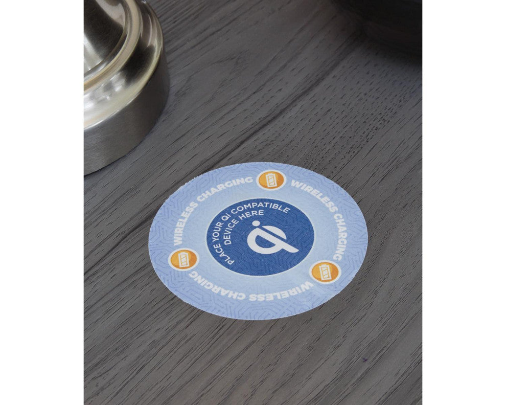 Lodanna Modern Gray Two Drawer Nightstand