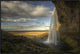 "Seljalandsfoss" Framed Canvas Giclee by Max Witjes, 37x25"