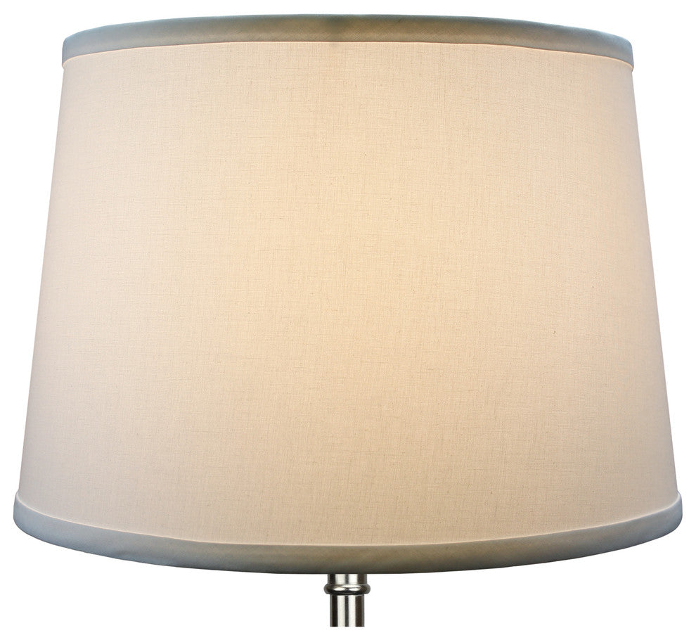 Fenchel Shades, 12"x14"x10" Spider Attachment Empire Lampshade, Linen
