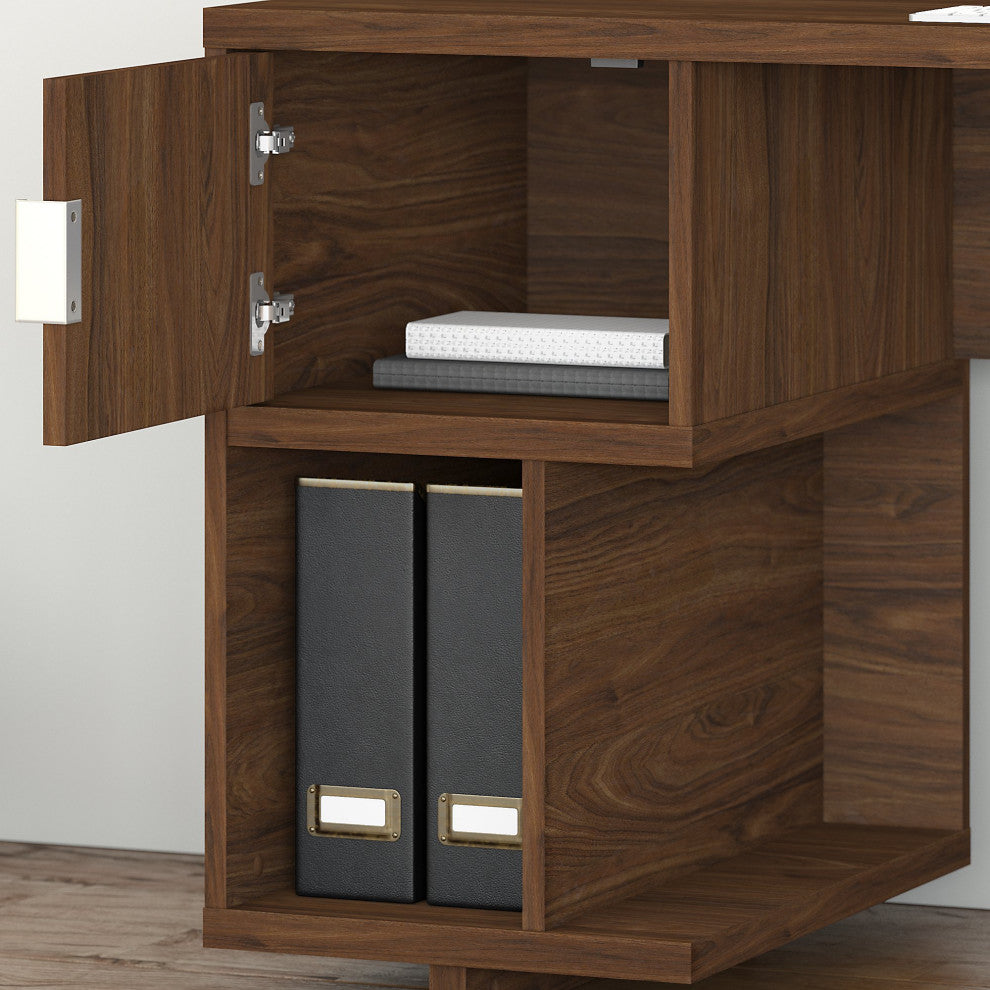 kathy ireland Home by Bush Furniture Madison Avenue Computer Desk with Storage