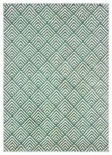Carolina Geometric Ecaille Blue/Ivory Area Rug, 2'x3'