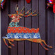Country Quilted Reindeer Ornament