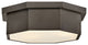 Hinkley Facet Medium Flush Mount, Black Oxide