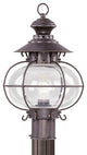 LIVEX LIGHTING 2224-07 1 Light Bronze Outdoor Post Lantern