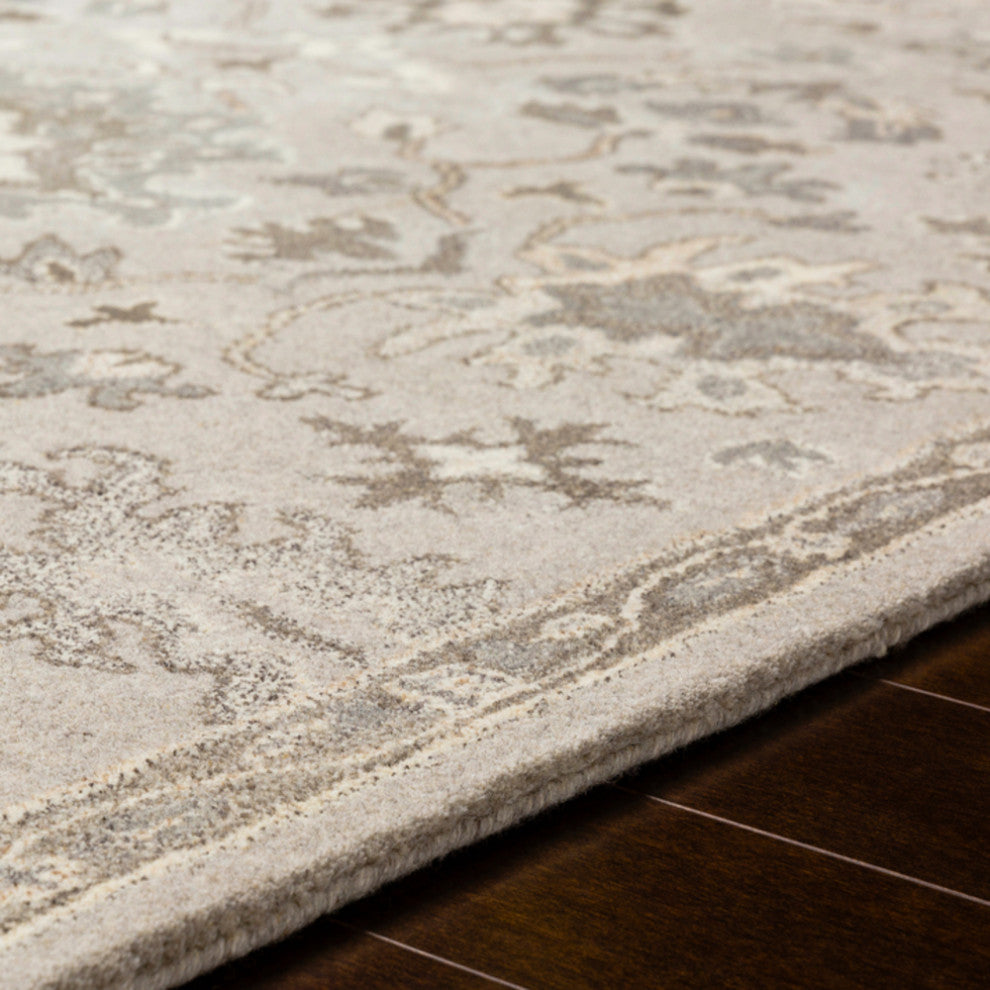 Surya Caesar CAE-1197 Traditional Area Rug, Taupe, 3' x 12' Runner