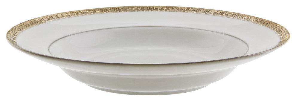 Luxor Rim Soup Bowls, Set of 6, Gold