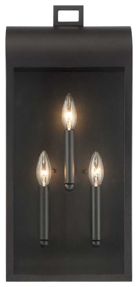 23" 3-Light Outdoor Wall Sconce