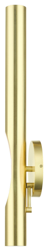 Satin Brass Contemporary, Minimal, Industrial, Urban, Sleek Single Sconce