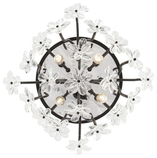 Wildflower 4-Lt Semi-Flush - Matte Black