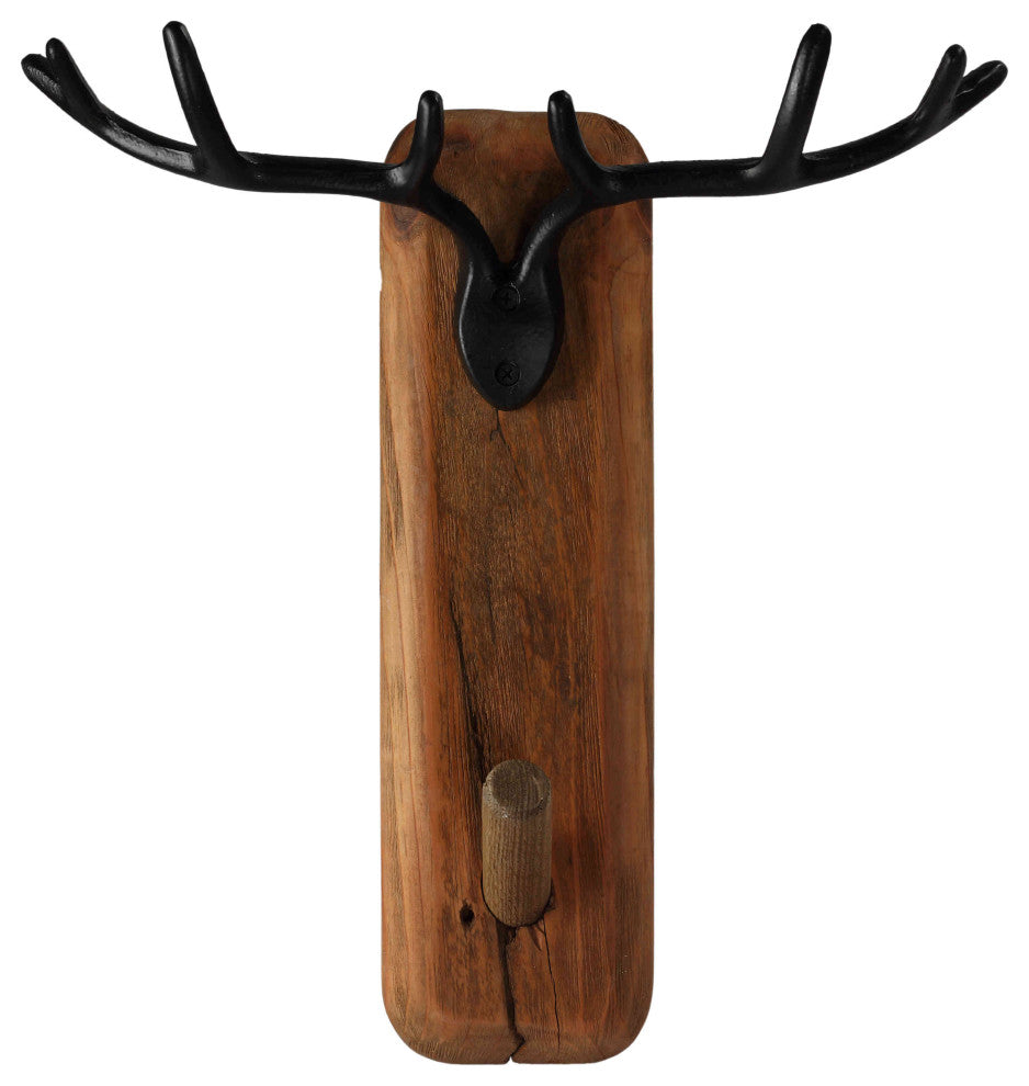 Bare Decor Beau Wall Mounted Antler Coat Hook