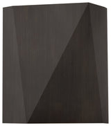 Calx Outdoor LED Sconce, Uplight/Downlight, Antique Bronze, Bright White