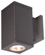 Cube Architectural 5" LED Wall-Light Straight 30 Deg Beam 2700K, Graphite