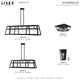 Schofield 5 Light Black With Brushed Nickel Accents Linear Chandelier