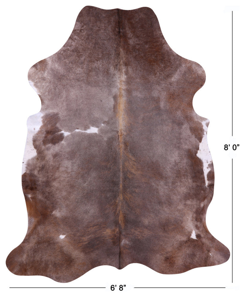 8' 0" X 6' 8" Natural Cowhide Rug C2305