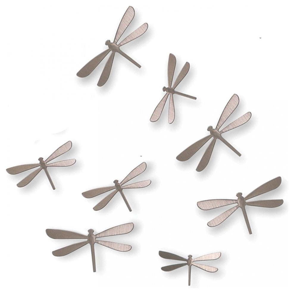 Wallflutter Adhesive Wall Decor, 8-Piece Set