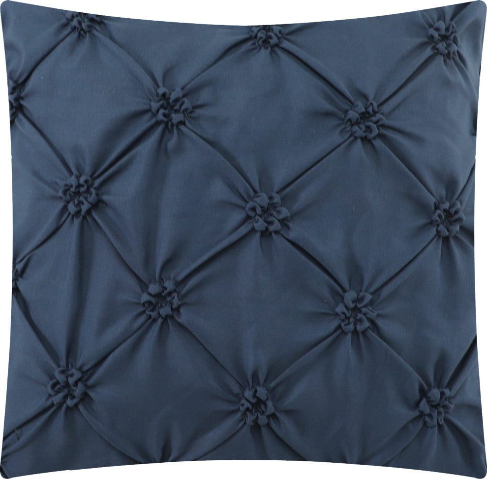 Jailen 4 Piece Quilt Set, Navy, Queen