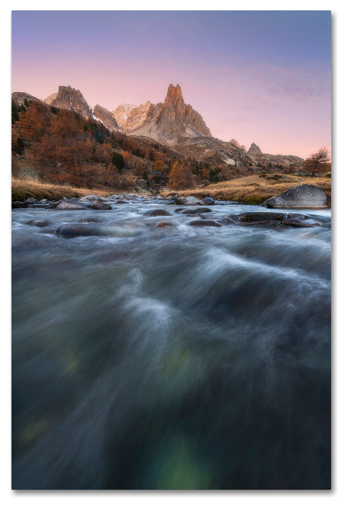 Mathieu Rivrin ''Waves Of Mountain'' Canvas Art, 24x16