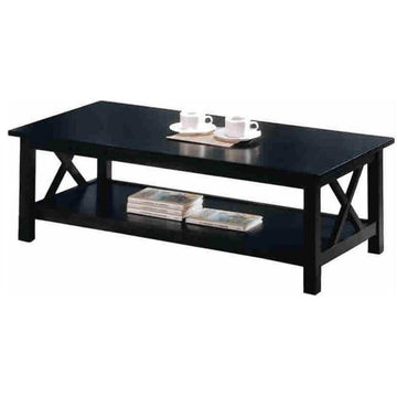 Catania Modern / Contemporary 3-Piece Wood Coffee Table Set in Dark Brown