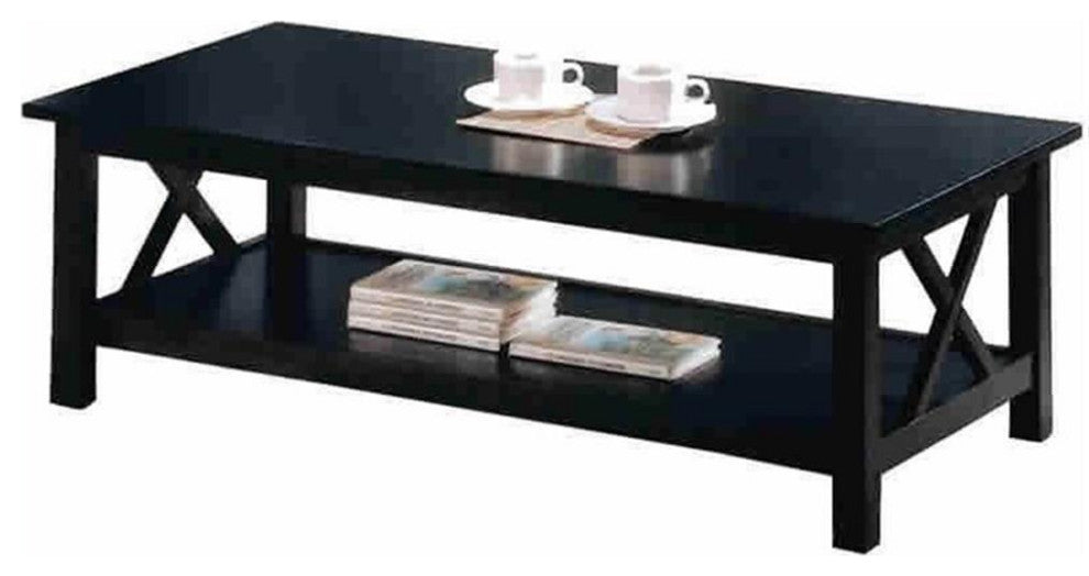 Catania Modern / Contemporary 3-Piece Wood Coffee Table Set in Dark Brown