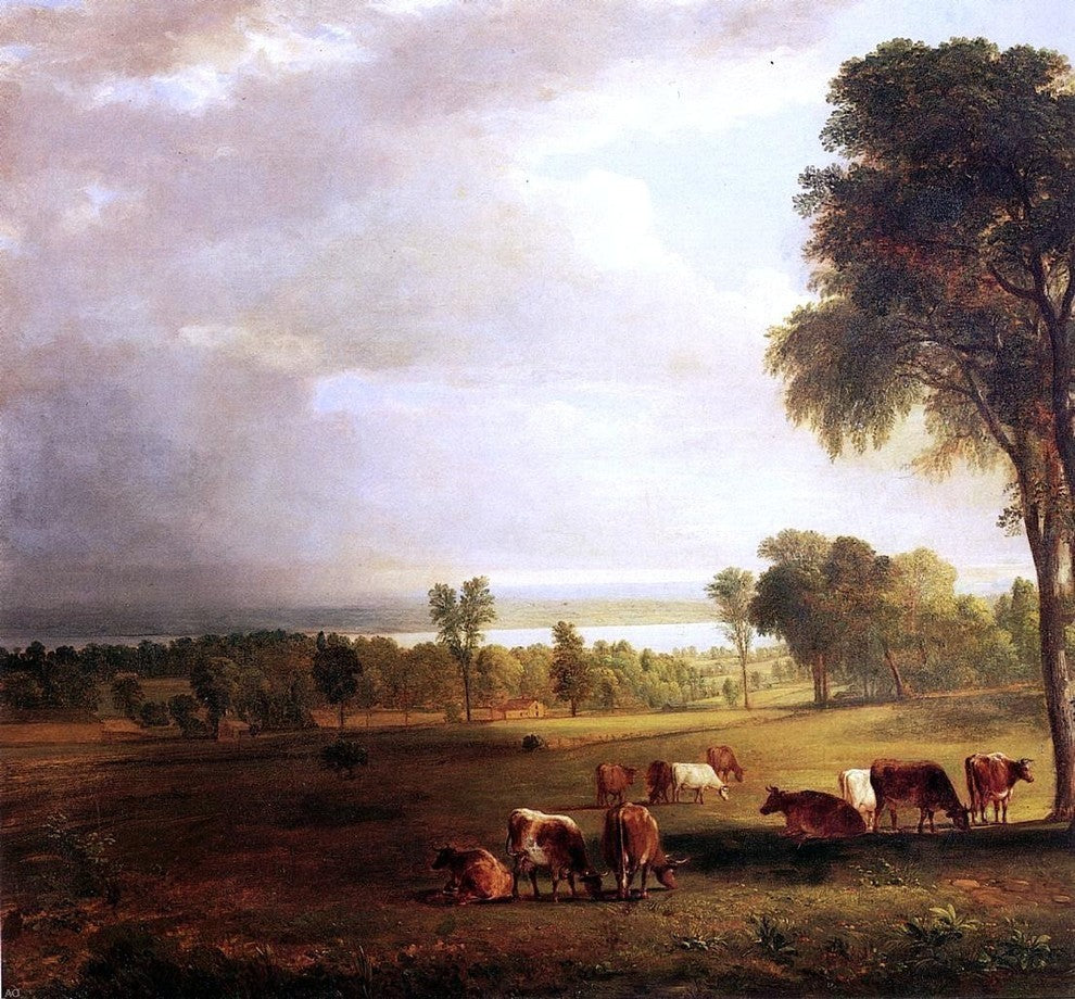 Asher Brown Durand Gathering Storm Premium Canvas Print