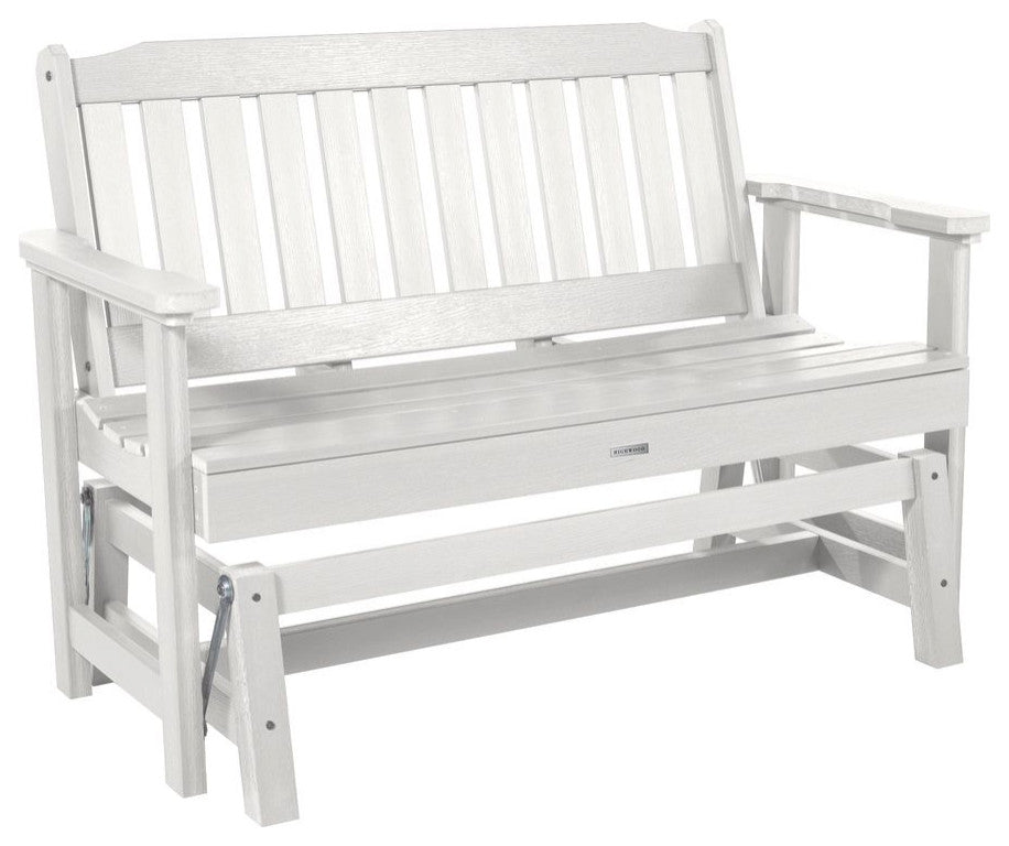 Lehigh Garden Gliding Bench 4', White