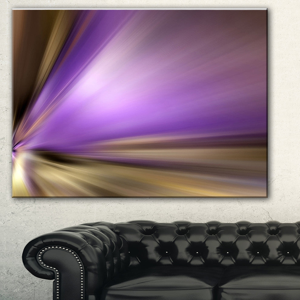 "Bright Purple Shade Upward" Abstract Digital Canvas Print
