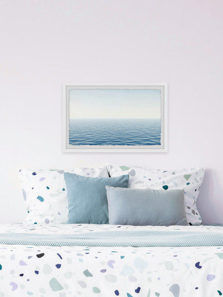 "Ocean Time" Framed Painting Print, 12x8