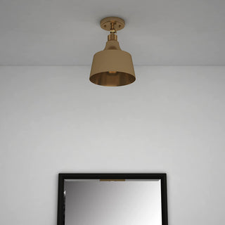 Ceiling Light Fixture, Satin Gold, 1 Light