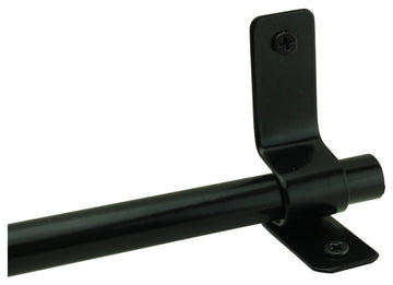 Black Brass Carpet Runner Rod Set for Staircase 39 5/8" L Rust Resistant Tubes
