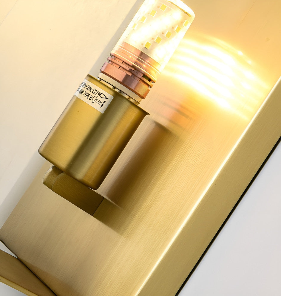 Luxury Copper-Marble LED Wall Lamp for Living Room, Bedroom