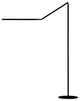 Z-Bar Floor Lamp, Metallic Black, Warm Light