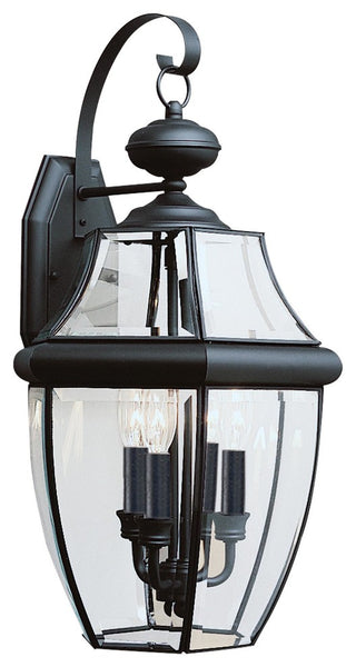 Generation Lighting Lighting 3-Light Outdoor Lantern, Black