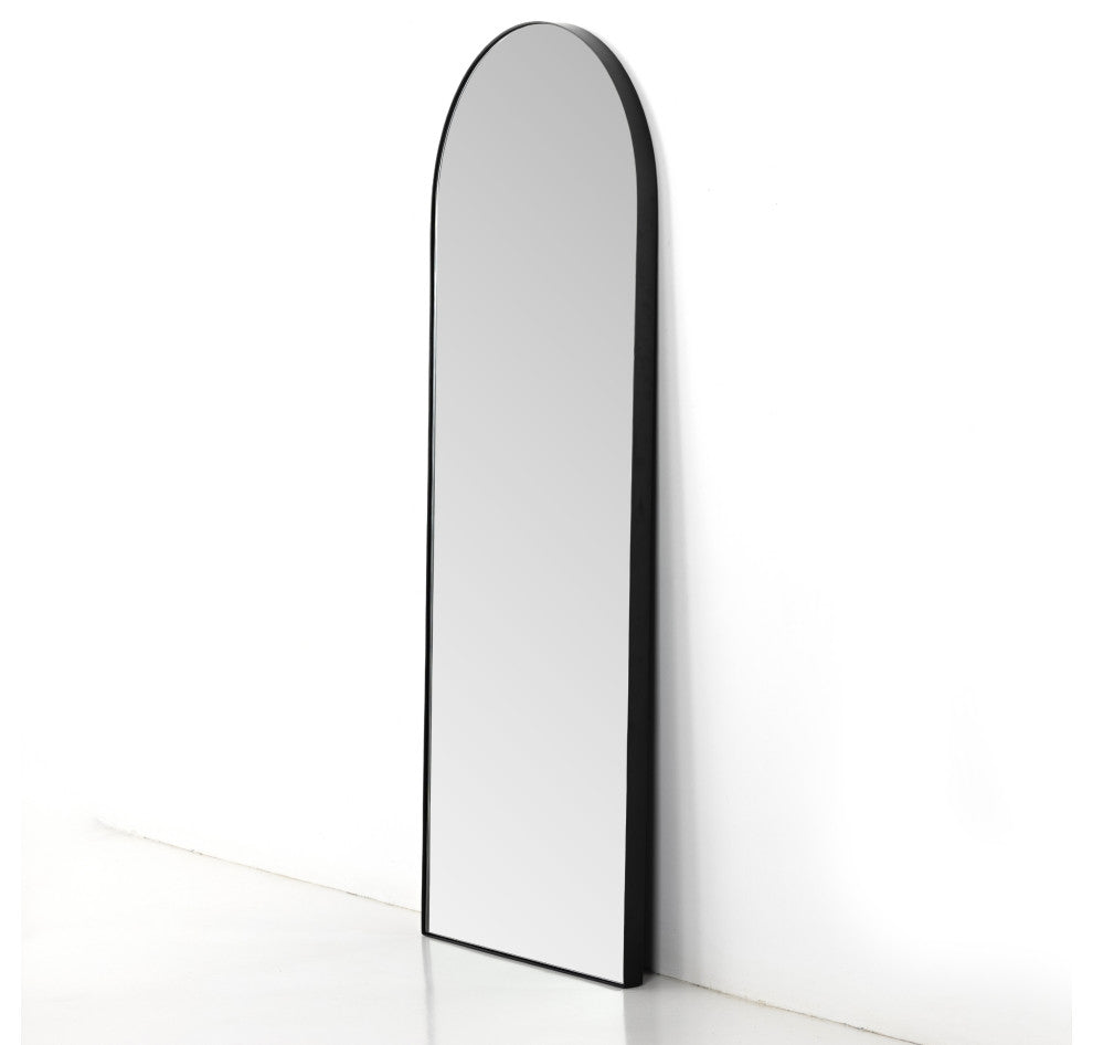 Georgina Floor Mirror-Iron Matte Black