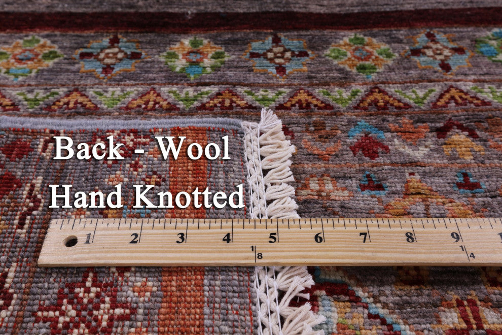 5' 2" X 6' 10" Super Kazak Khorjin Handmade Wool Rug Q11290