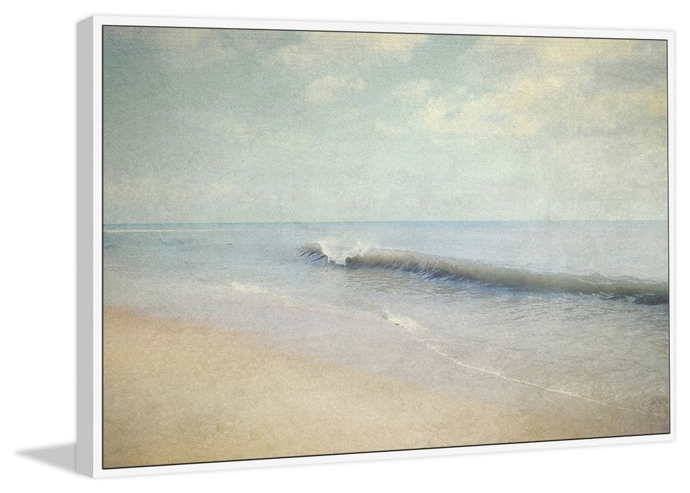 "Oceanum Undam" Floater Framed Painting Print on Canvas, 60"x40"