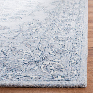 Safavieh Micro-Loop Collection MLP504 Rug, Light Blue/Ivory, 4' X 6'