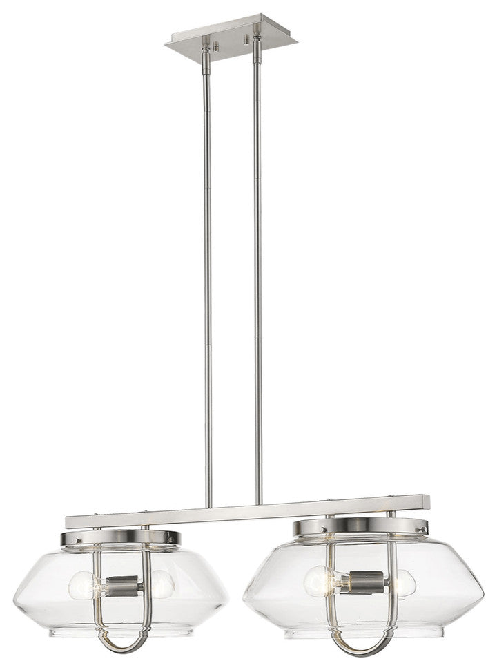 Garner 4-Light Satin Nickel Island Pendant