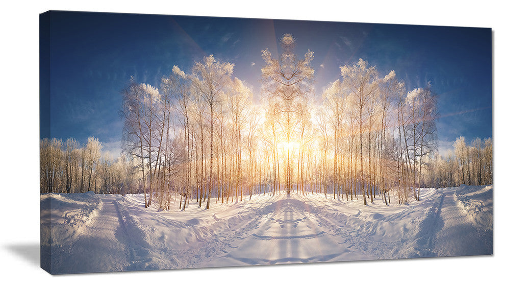 "Horizontally Flipped Winter Land" Wall Art, 32"x16"