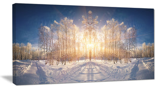"Horizontally Flipped Winter Land" Wall Art, 32"x16"