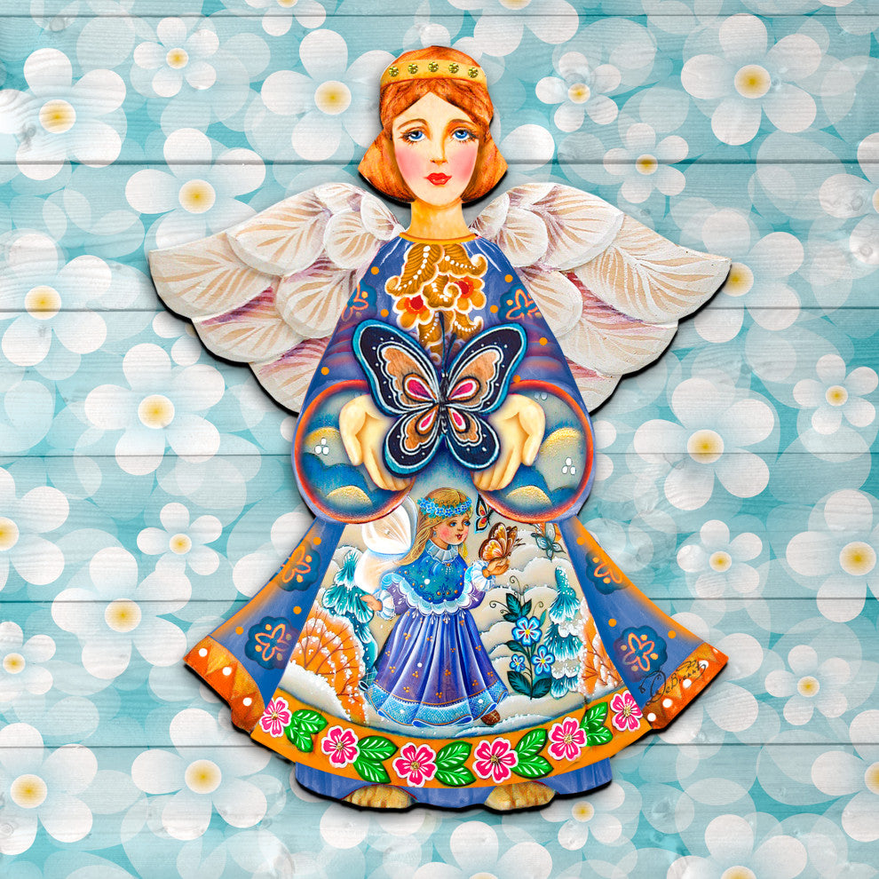 Butterfly Spring Angel Door Hanger