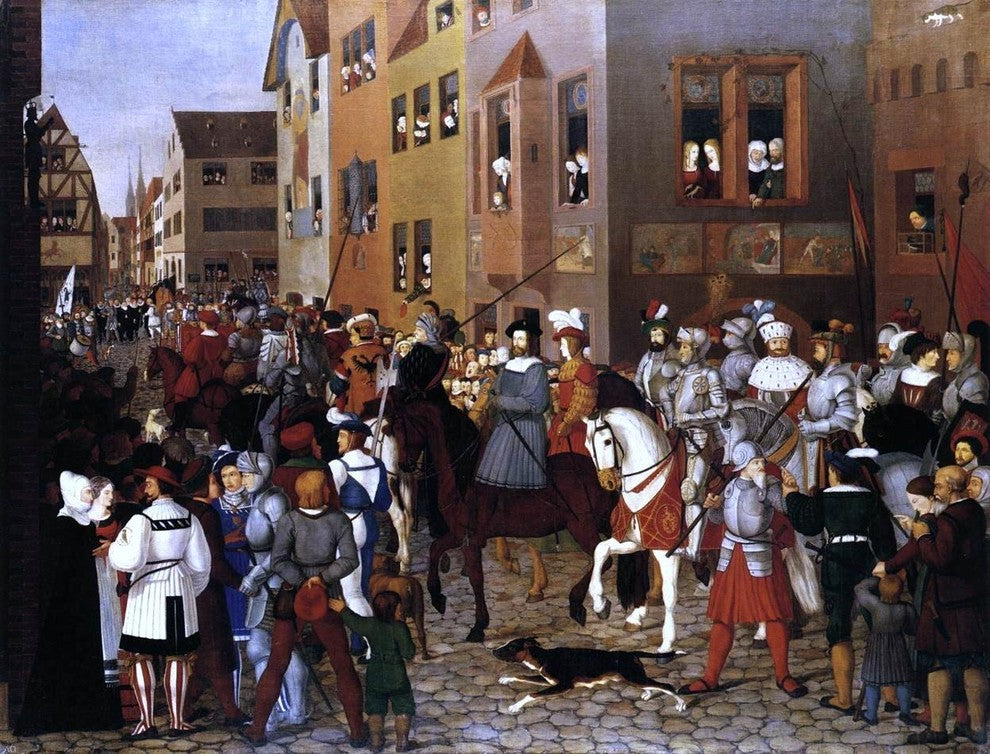 Franz Pforr The Entry of Emperor Rudolf of Habsburg into Basle Wrapped Canvas