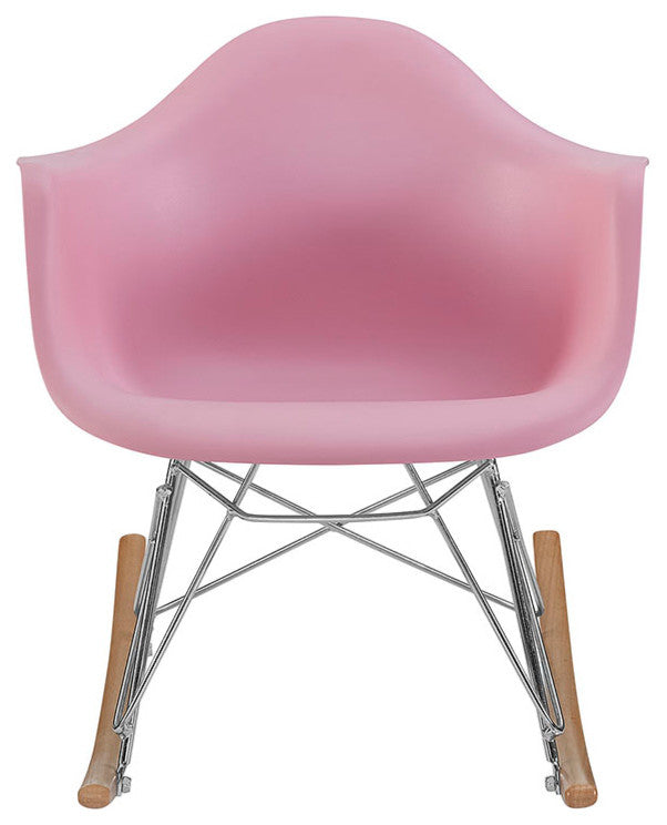 Modern Pink Rocker Kids Chair