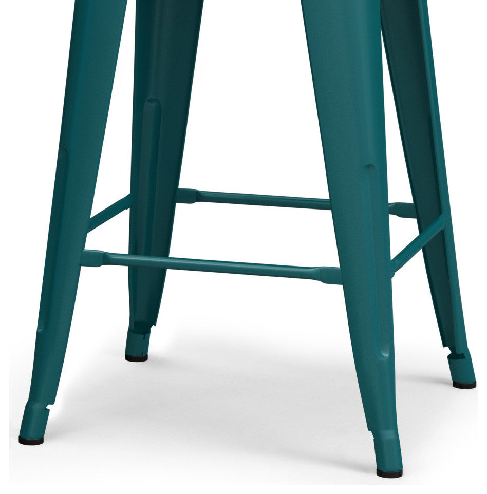 Rayne 24 inch Metal Counter Height Stool (Set of 4)