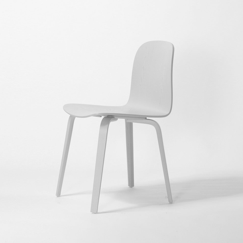 Elite Living Glen, Set of 2, Modern Wooden Dining Side Chair, White